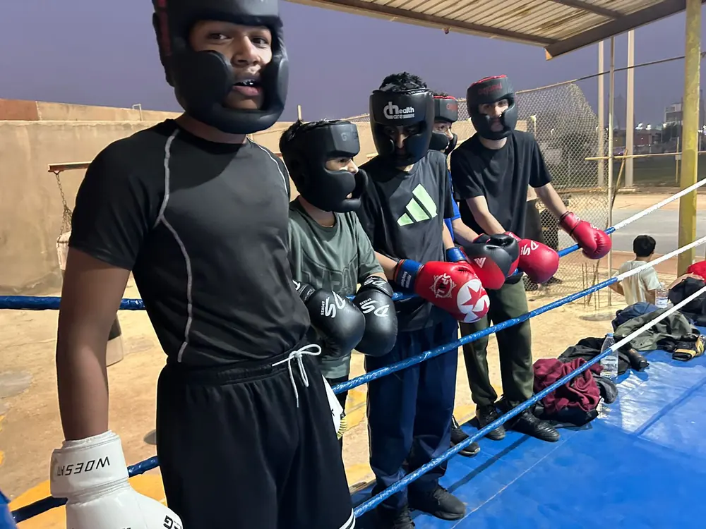 Youth Boxing Training at Fitness Solutions Dammam