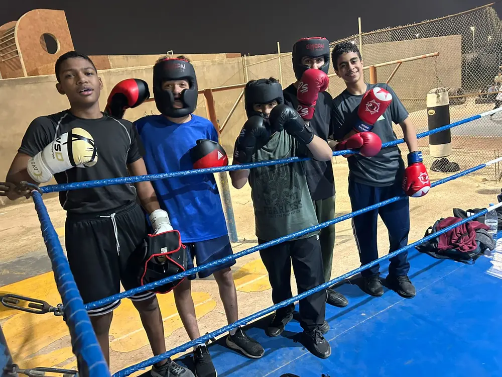 Youth Boxing Training at Fitness Solutions Dammam